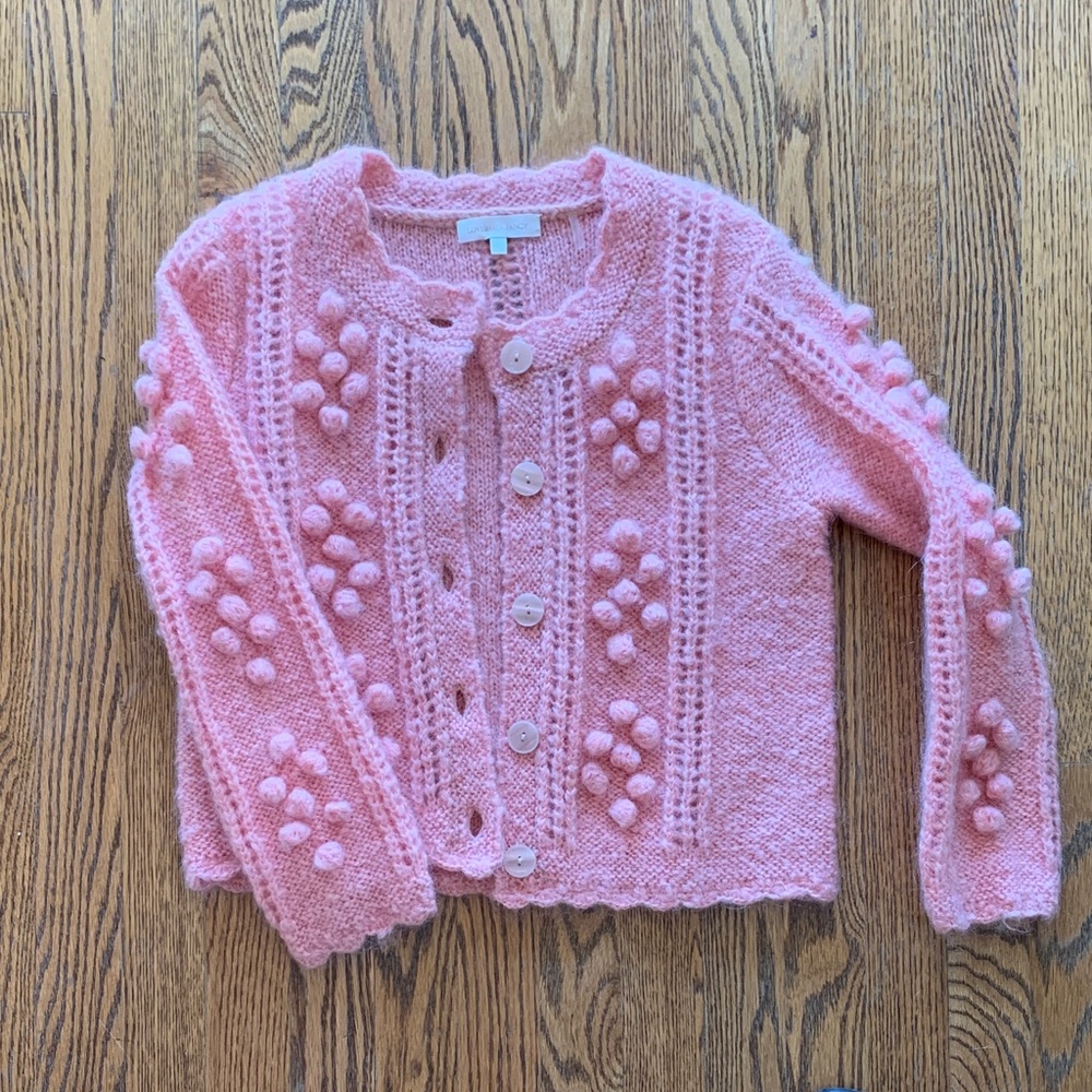 LoveShackFancy Blush Knit mohair Sweater